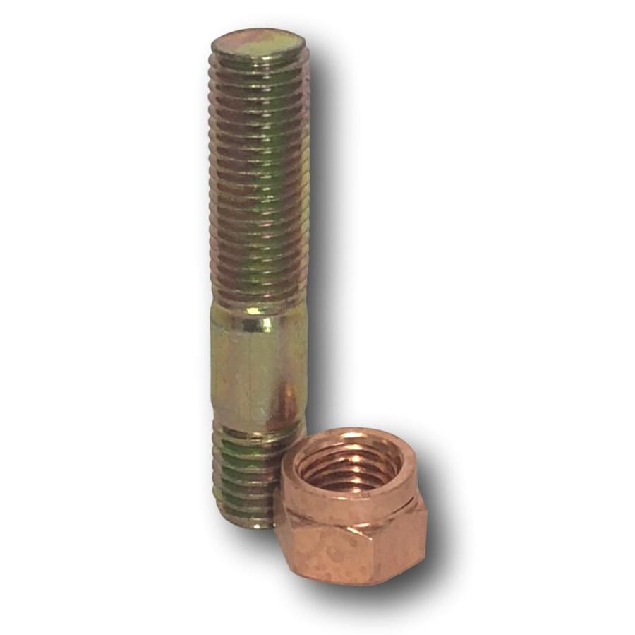 TURBO STUD & COPPER LOCK NUT SET OF 4 M10 X 1.5 & M10 X 1.25 X 50MM