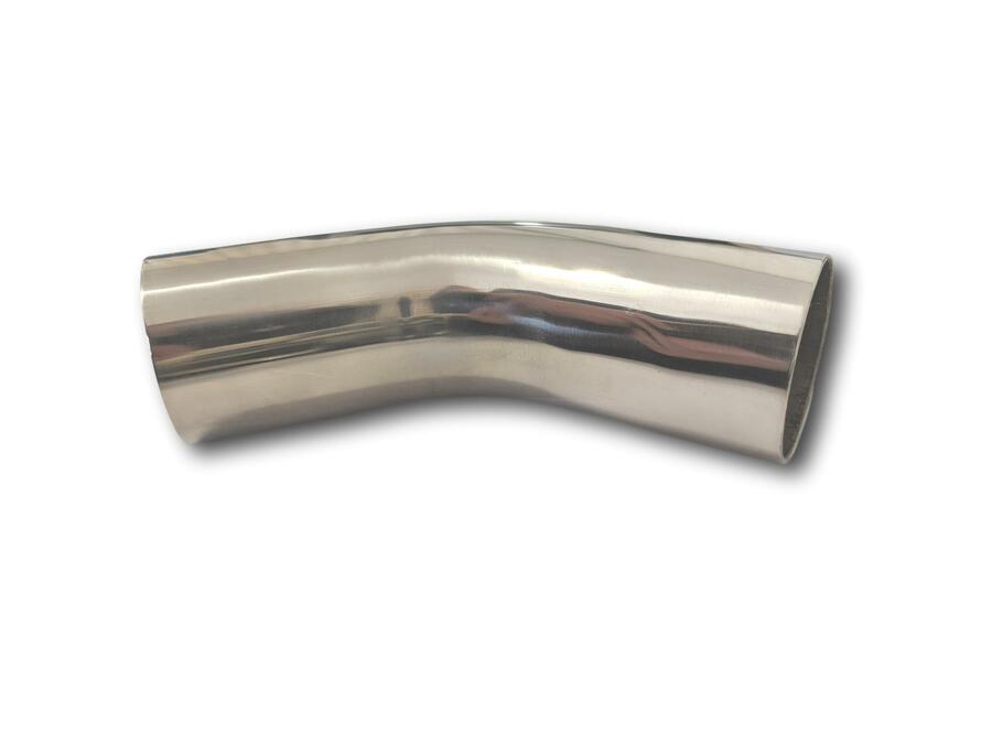 EXHAUST PIPE MANDREL BEND STAINLESS STEEL 2 1/2" 45 DEGREE - POLISHED | eBay 2 1 2 Exhaust Pipe 45 Degree