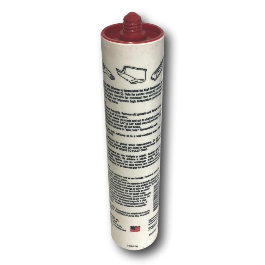 EXHAUST SEALANT CARTRIDGE RED RTV SILICONE HIGH TEMP & LOW VOLATILE