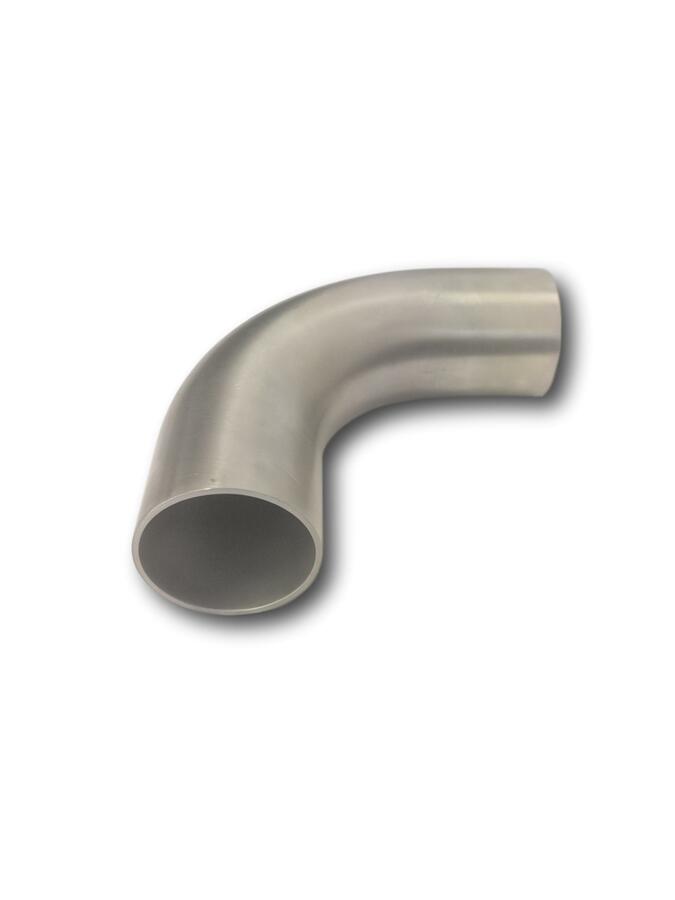2.5 Inch Stainless Steel 90-Degree Exhaust Elbow – Mandrel Bend For Improved Airflow, Universal Fit, Durable Car Exhaust Pipe Accessory