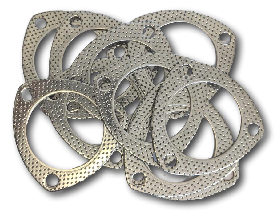 2" to 4" Exhaust Flange Gasket 3 Bolt Muffler Gaskets