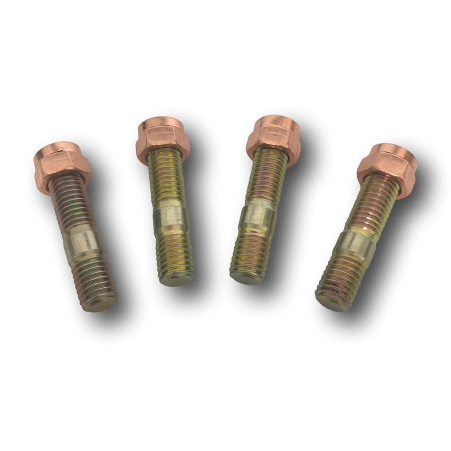 HiiFlex Inconel Turbo Stud & Copper Lock Nut Set (4) – M10 X 1.25 X 41mm Long, High-Tech Fasteners