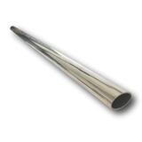 EXHAUST OVAL MIRROR PIPE STRAIGHT TUBE STAINLESS STEEL (316) 42 x 75