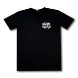 ECS Tee Black T-Shirt With Front ECS Logo and Back Logo Design
