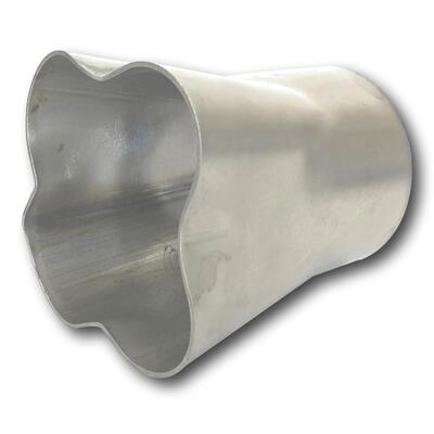 MERGE COLLECTOR STAINLESS STEEL (304) 4INTO1 (1 5/8" x 3") 