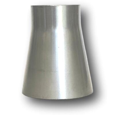 2" x 3" Exhaust Tube Merge Taper Cone Mild Steel 3" long