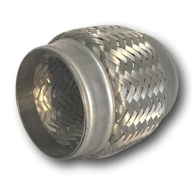 EXHAUST FLEX BELLOW 2" x 4" STAINLESS STEEL DOUBLE BRAID