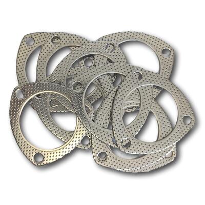 2 To 4 Exhaust Flange Gasket 3 Bolt Muffler Gaskets 2 To 4 Exhaust Flange Gasket 3 Bolt Muffler Gaskets
