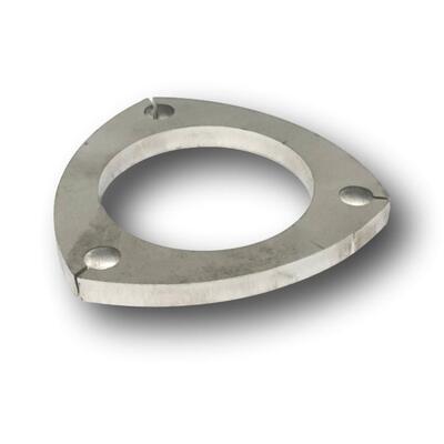 EXHAUST FLANGE PLATE 2" 3 BOLT STAINLESS STEEL 67BC