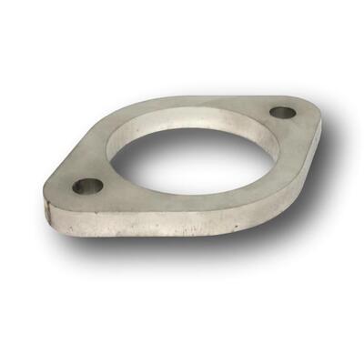 EXHAUST FLANGE PLATE 2 1/4" 2 BOLT STAINLESS STEEL 86BC