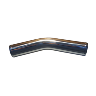 INTERCOOLER  PIPE MANDREL BEND ALUMINIUM  2 1/4" 30 DEGREE - POLISHED AND SWAGED ENDS