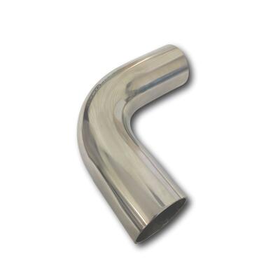 EXHAUST  PIPE MANDREL BEND STAINLESS STEEL 2 1/4" 90 DEGREE - POLISHED