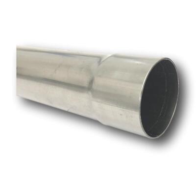 3.5" 3 1/2" 90mm Od Exhaust Pipe Straight Tube Mild Steel X 1 Metre With Double Flare