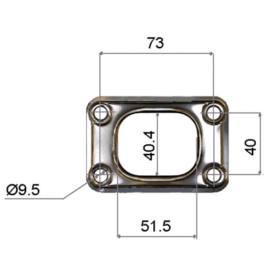 TURBO GASKET T2, T25 INLET 5 LAYER STAINLESS STEEL PERMASEAL