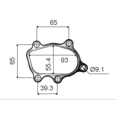 TURBO GASKET SR20DET OUTLET STAINLESS STEEL OUTER WITH GRAPHITE CORE